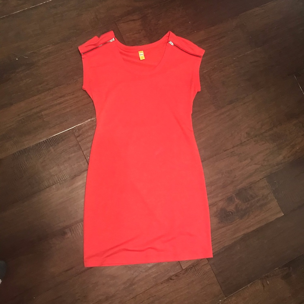 LOLË Una French terry dress shoulder zips